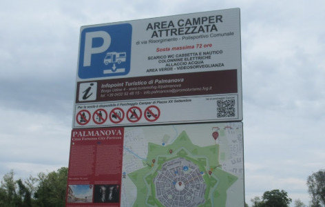 Cartello della Città di Palmanova