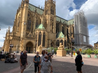 Davanti alla Cattedrale di Metz